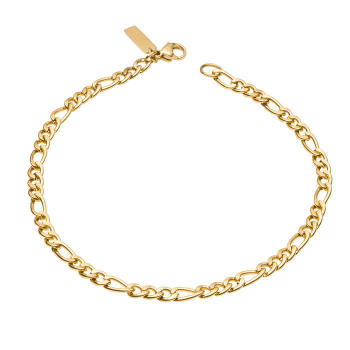 S/Steel Figaro Link Chain Bracelet