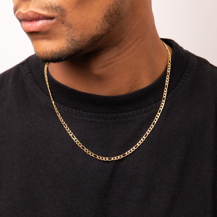 Figaro Men's Link Chain Necklace