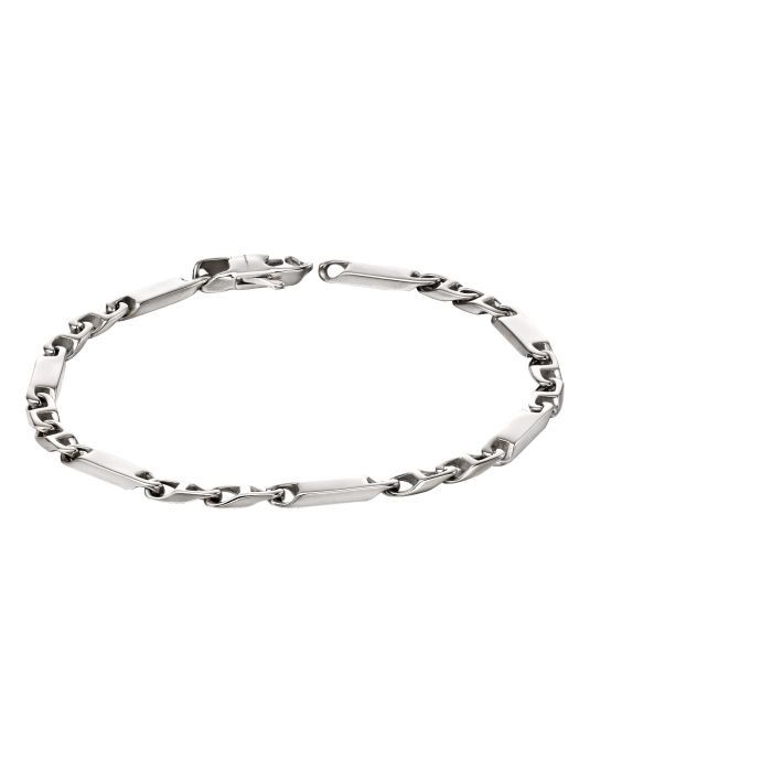 Stainless Steel Men&#39;s Bar Chain Bracelet