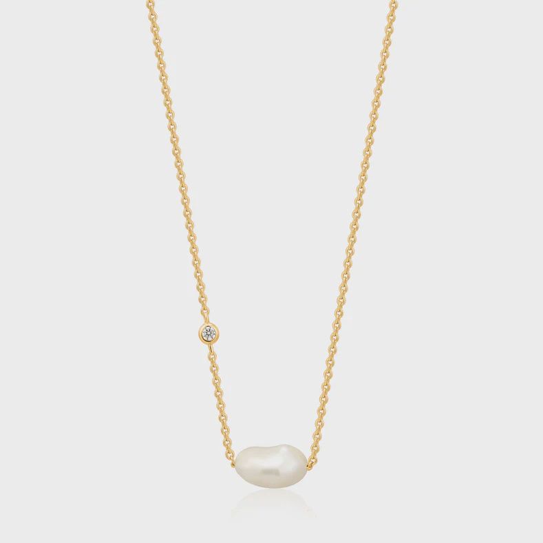 Silver Gold Plated Pearl of Wisdom Necklace
