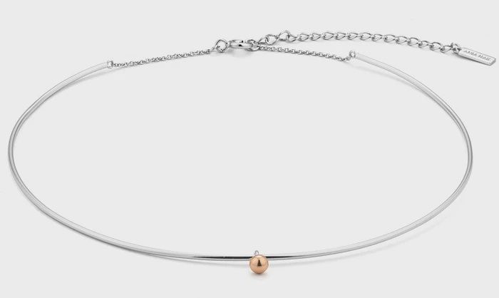 Silver Out Of This World Solid Chocker