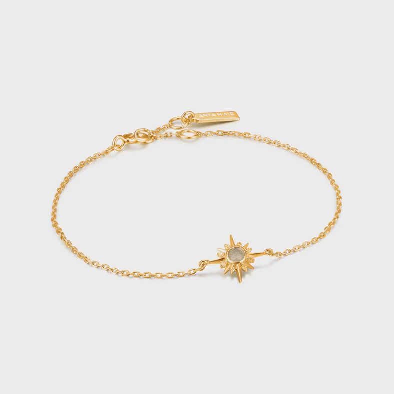 Silver Gold Plated Midnight Star Bracelet