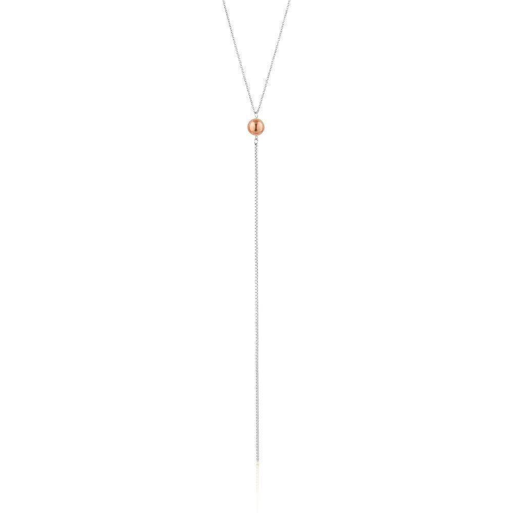 Silver Rose Gold Plated Out Of This World Y Necklace