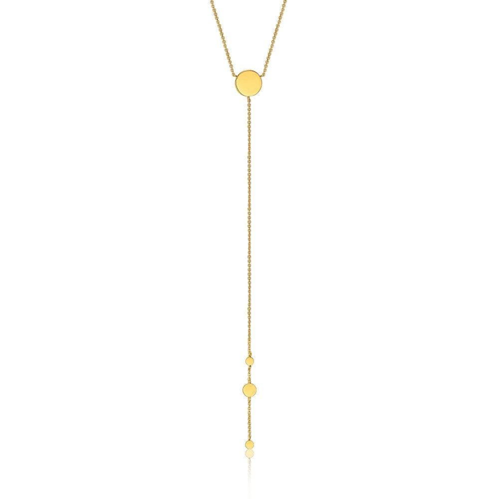Silver Gold Plated Geometry Y Necklace