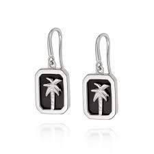Sterling Silver Palm Tree Earrings