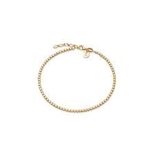 Silver Gold Plated Beaded Chain Bracelet
