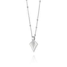 Sterling Silver Palm Leaf Bobble Chain Necklace