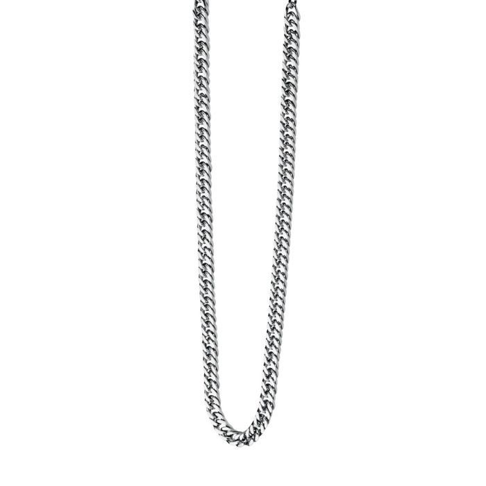 S/Steel Curb Chain Necklace 56cm, Colour: Stainless Steel