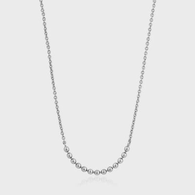 Silver Modern Multiple Balls Necklace Silver Modern Multiple Balls Necklace