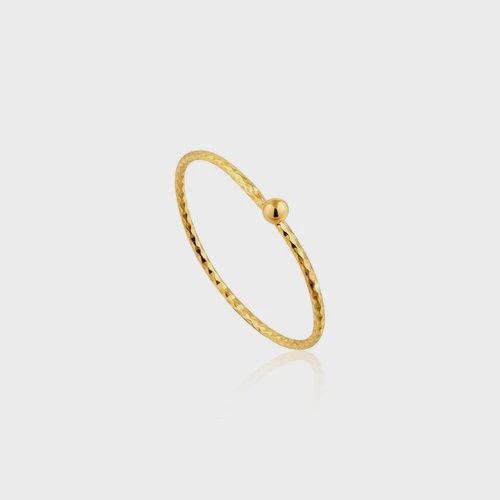 Texture Mix Small Ball Ring