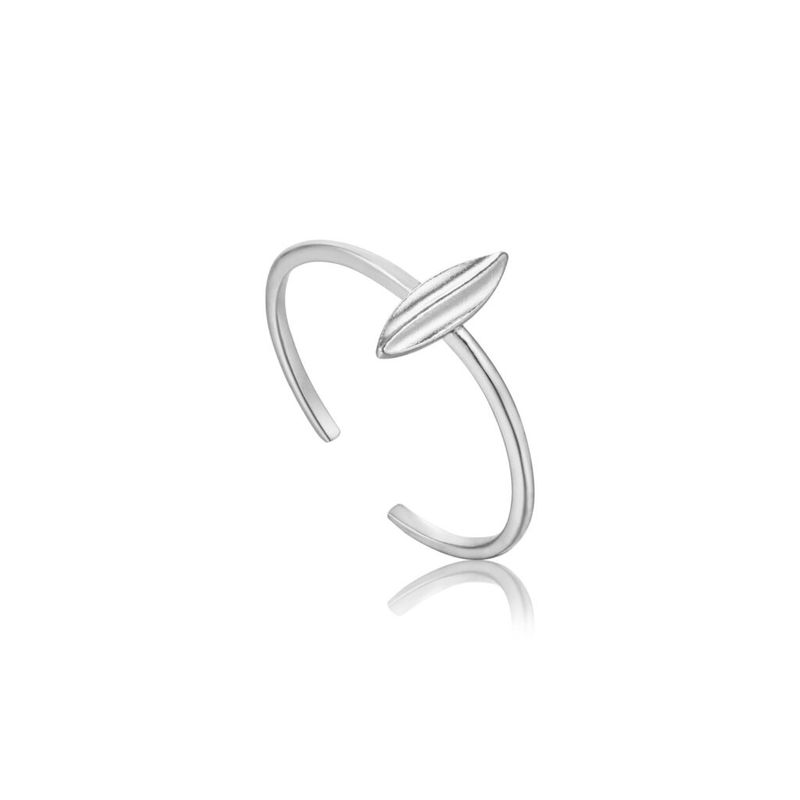 Silver Tropic Adjustable Leaf Ring