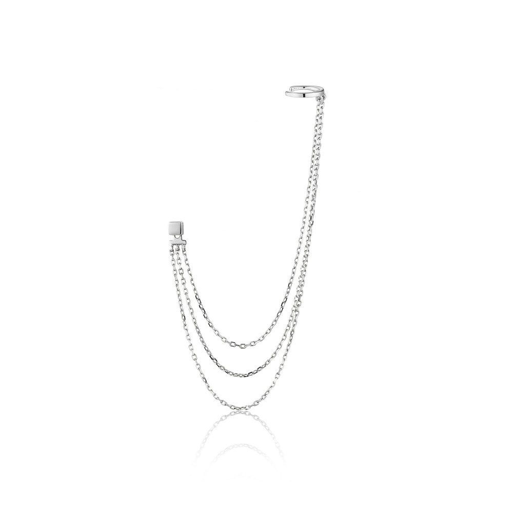 Sterling Silver Draping Swing Ear Cuff