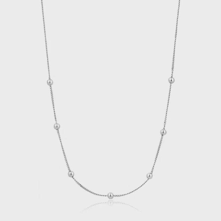 Sterling Silver Modern Beaded Necklace