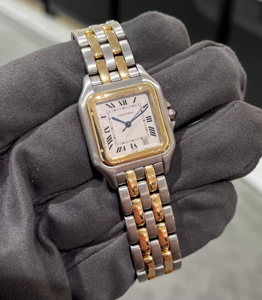 Pre-Owned Cartier Panthère 2 Row Medium Watch 1100