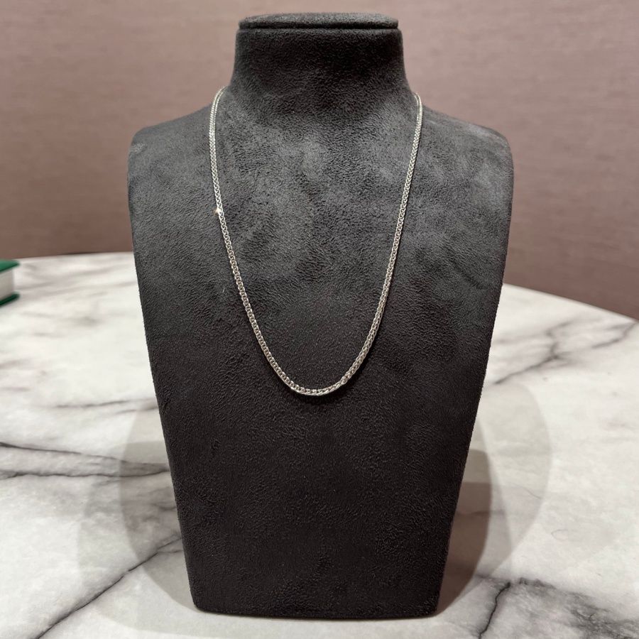 Pre-Owned 9ct White Gold 18” Spiga Chain 6.1g