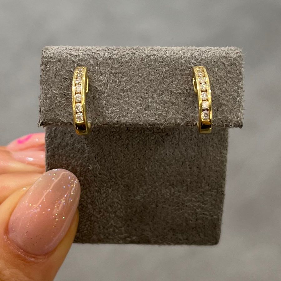 Pre-Owned 18ct Yellow Gold 0.25ct Diamond Stud Earrings