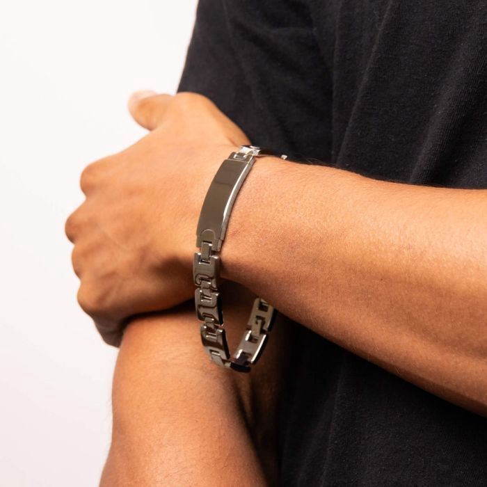 Stainless Steel ID Bar Bracelet
