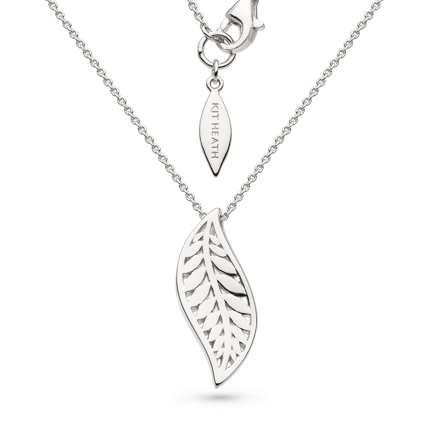 Silver Blossom Eden Leaf Necklace