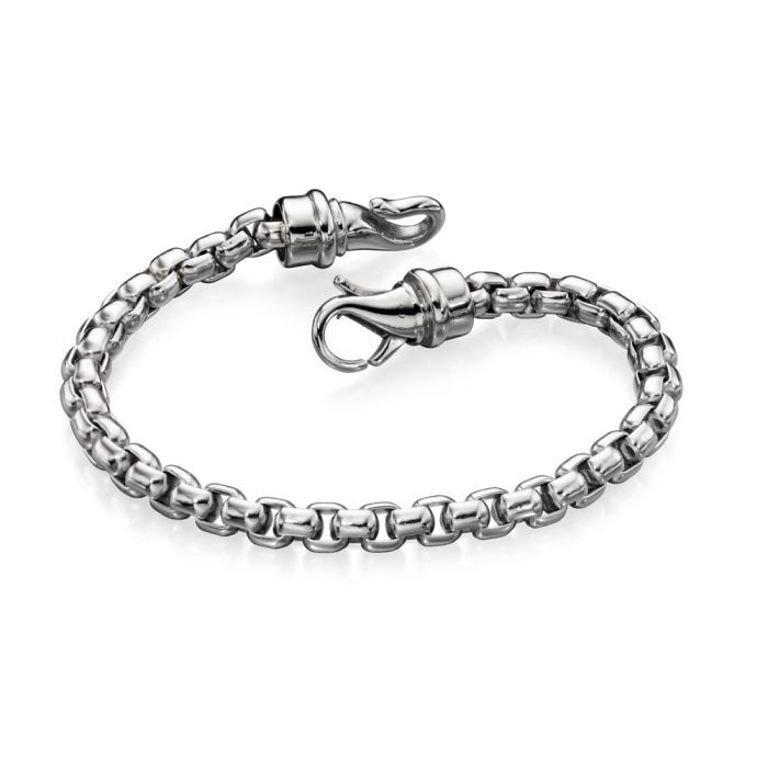 Stainless Steel Large Belcher Link Chain Bracelet
