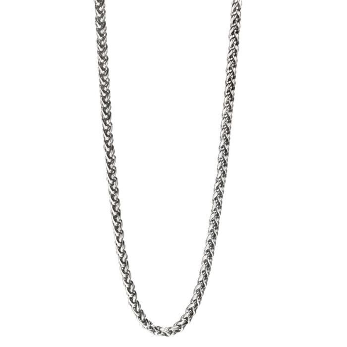 Stainless Steel Heavyweight Twisted Link Chain Necklace