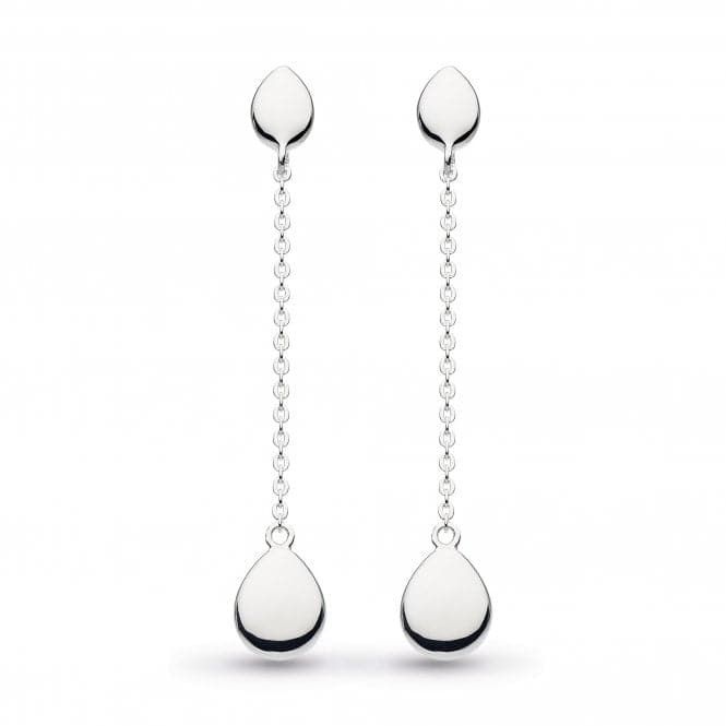 Silver Coast Pebbles Chain Drop Earrings