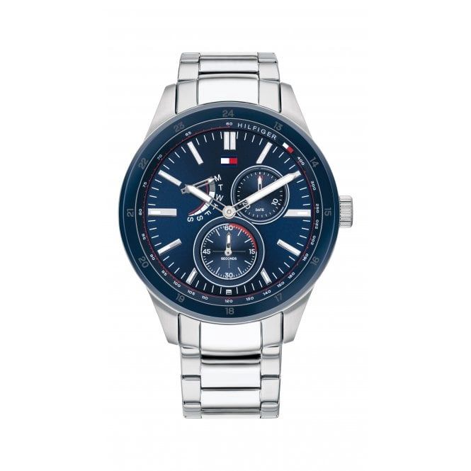 Tommy Hilfiger Austin Mens Steel Blue Dial Watch