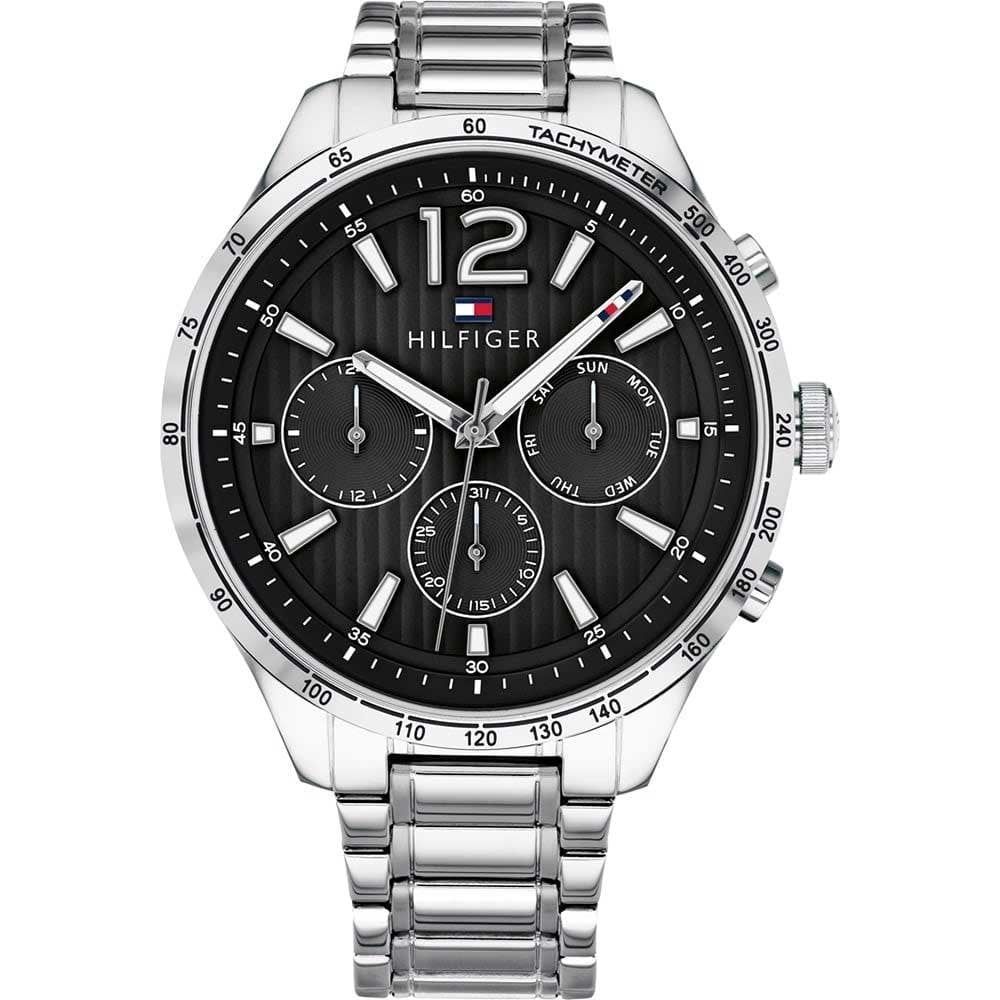 Tommy Hilfiger Gavin Steel Black Dial Mens Watch