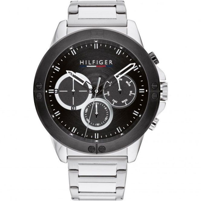 Tommy Hilfiger Harley Black Dial Mens Steel Watch