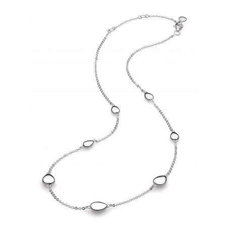 Silver Coast Tumble Station Necklace 18&quot;
