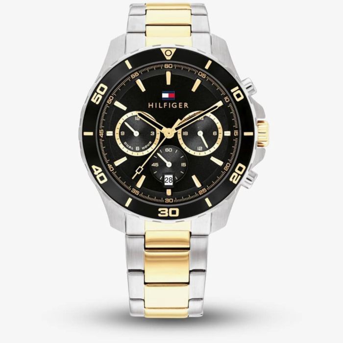 Tommy Hilfiger Jordan Black Dial Men&#39;s Steel Watch