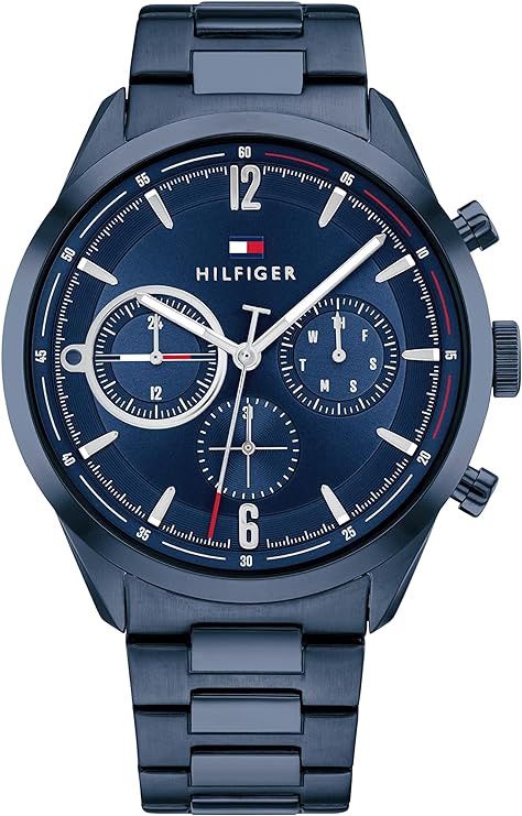 Tommy Hilfiger Gents Matthew Blue Stainless Steel Bracelet Watch