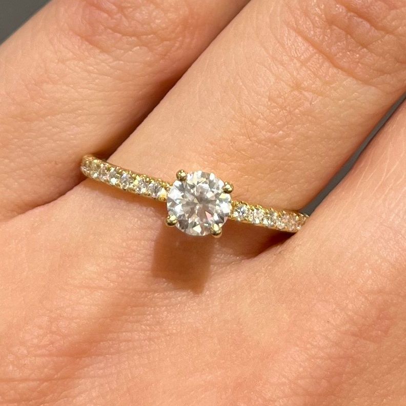 18ct Yellow Gold 0.72ct G SI2 Diamond Solitaire Ring