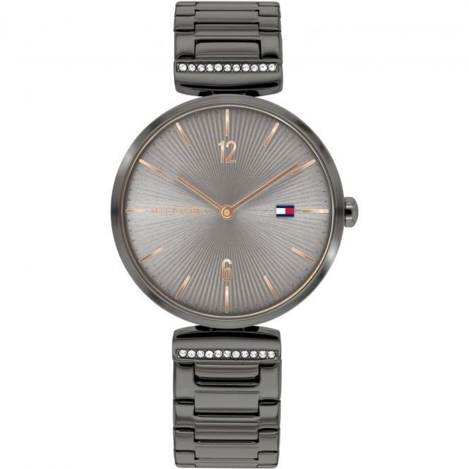 Tommy Hilfiger Aria Womens Grey Steel Watch