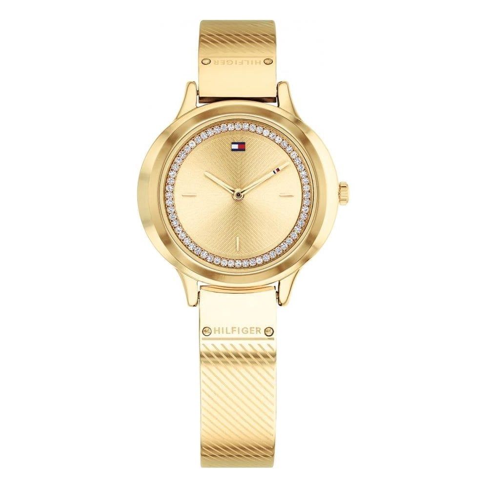 Tommy Hilfiger Olivia Gold Plated Ladies Bangle Watch