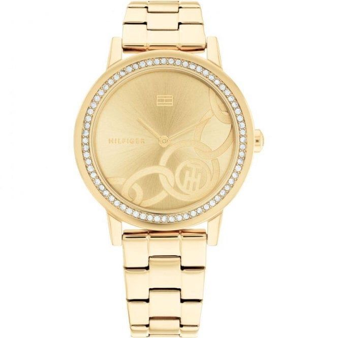 Tommy Hilfiger Ladies Maya Gold Tone Steel Watch
