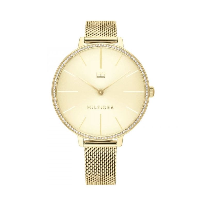 Tommy Hilfiger Kelly Ladies Gold Crystal Set Watch
