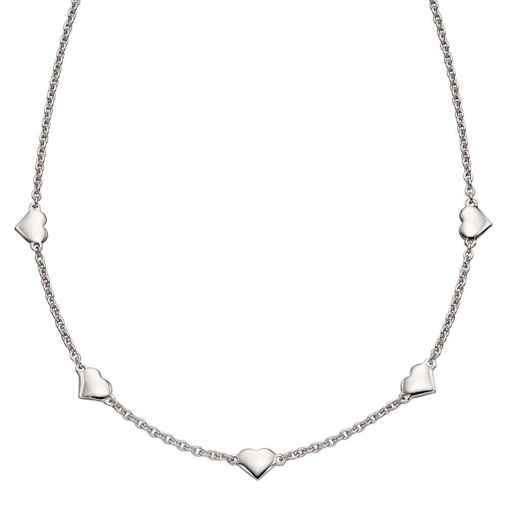Allegra - Silver &#39;Lots of Love&#39; Heart Necklace
