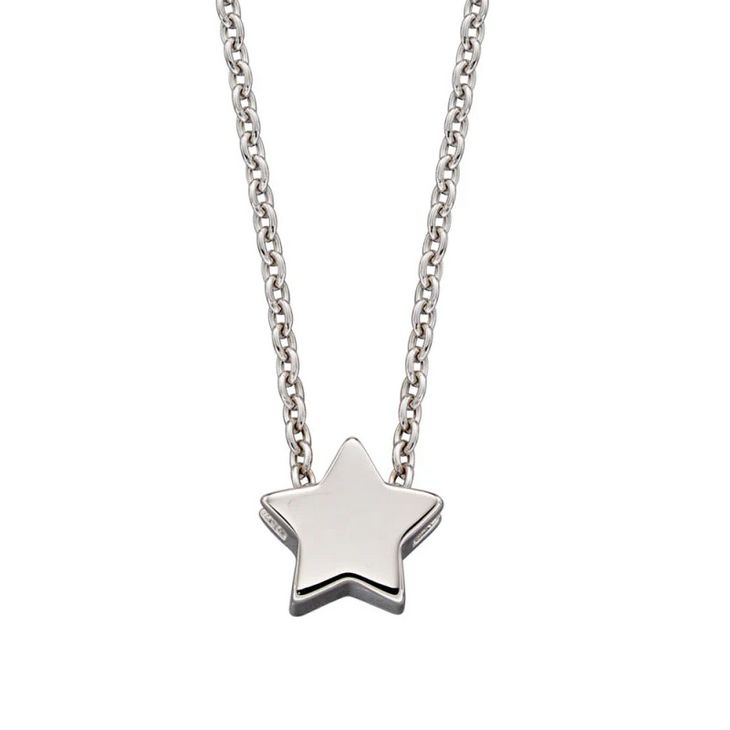 Alice - Silver Single Star Necklace
