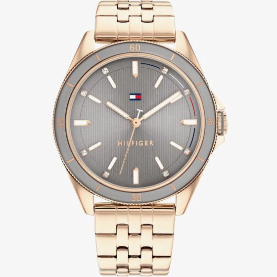 Tommy Hilfiger Ladies Emma Rose Gold Plated Watch