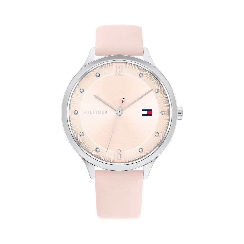 Tommy Hilfiger Grace Blush Leather Strap Womens Watch