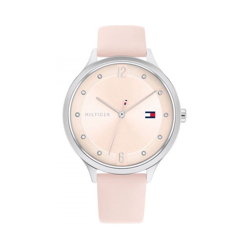 Tommy Hilfiger Grace Blush Leather Strap Womens Watch