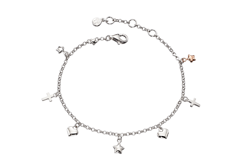 Athena Silver Charm Bracelet