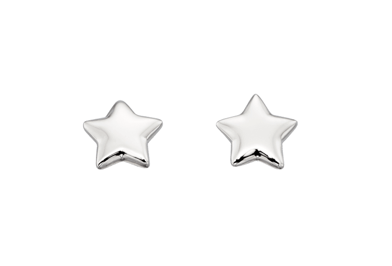 Ava Silver Star Earrings
