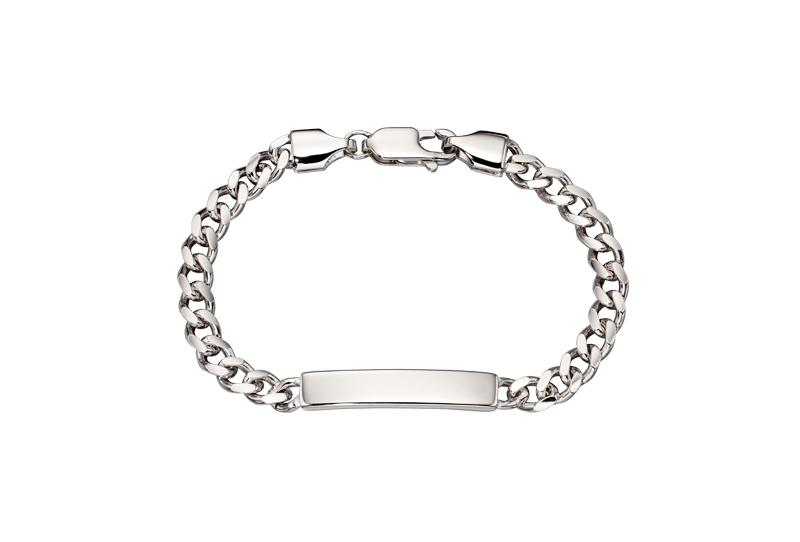 Bailey Silver Boys ID Bracelet