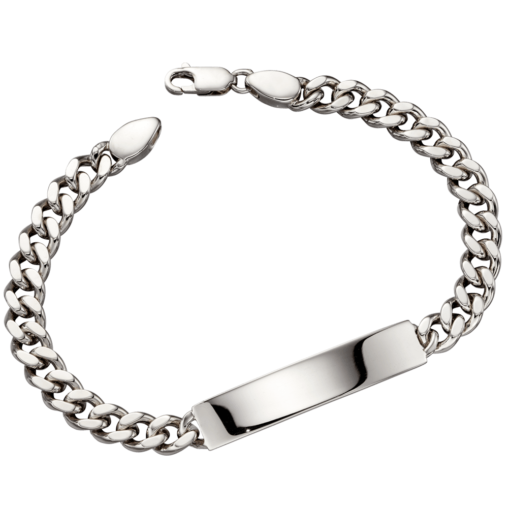 Cameron – Silver Mens ID bracelet