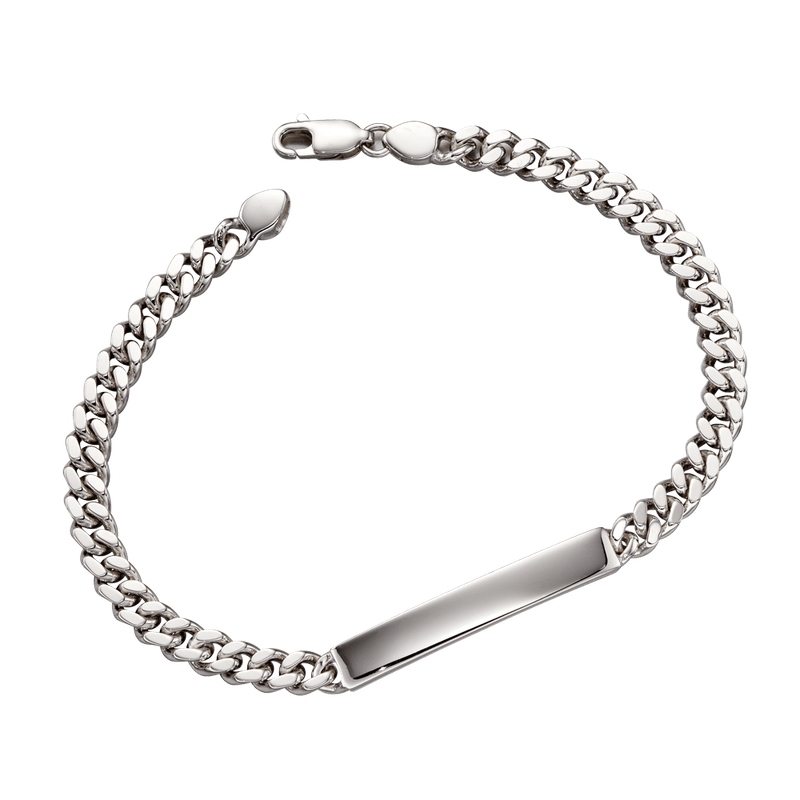 George – Silver Boys Longer ID bracelet