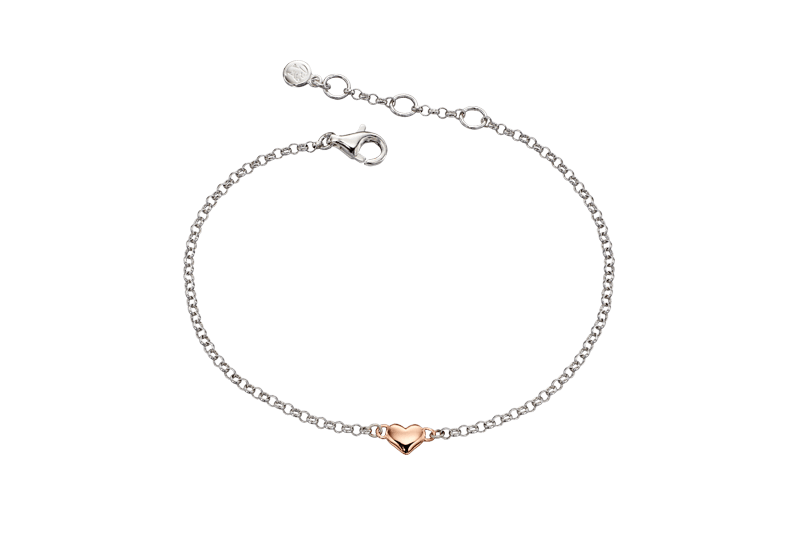 Georgiana - Silver Rose Gold Plated Bracelet