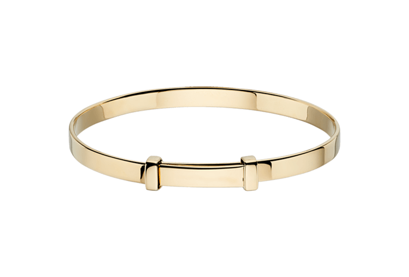 Flores Silver Gold Plated Baby Bangle