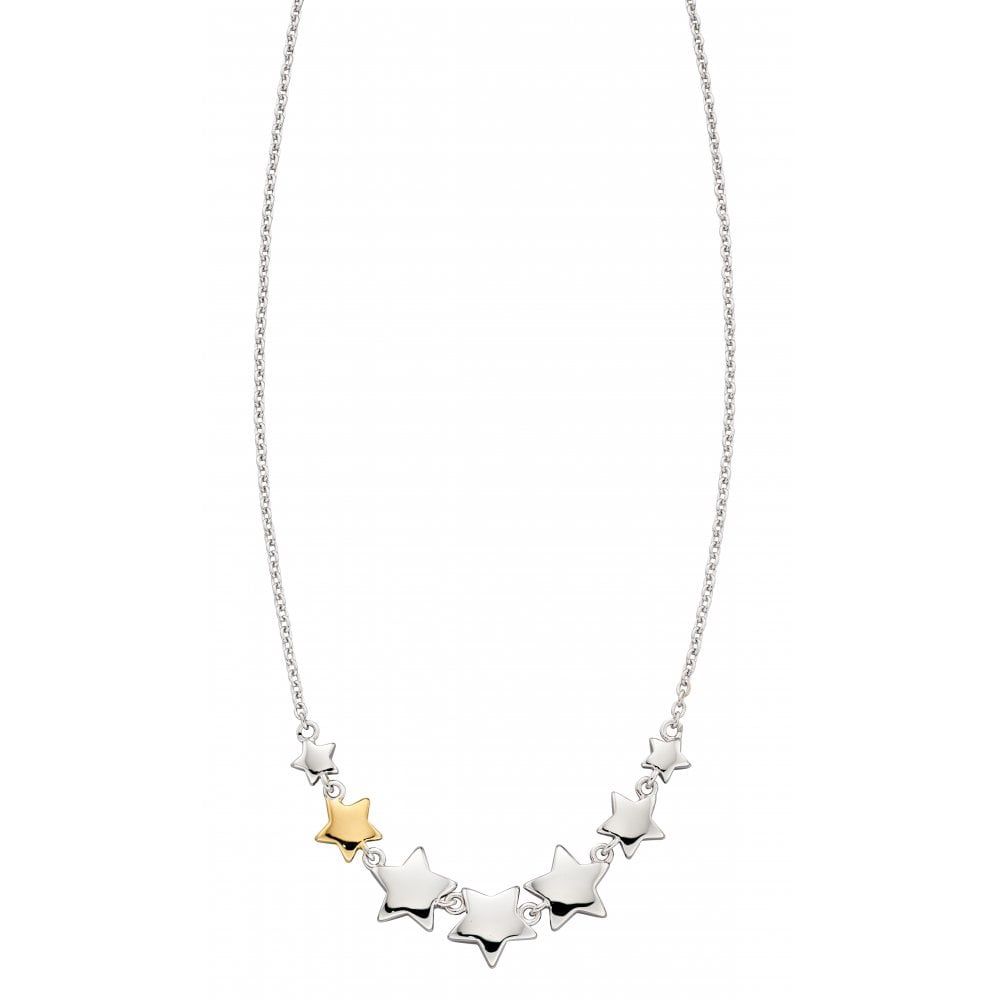 Zara- Silver Rose Gold Plated Lots of Star Necklace