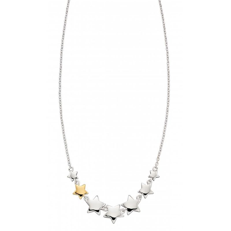 Zara- Silver Rose Gold Plated Lots of Star Necklace